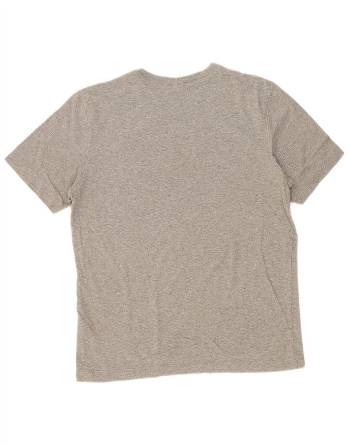 Nike Herre The Tee T-Shirt Top Medium Grey Bomuld