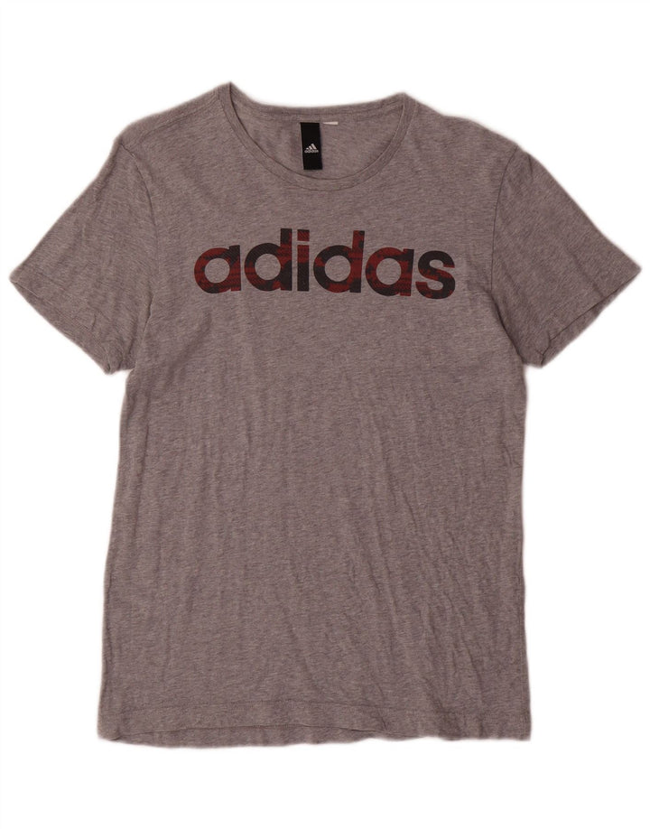 ADIDAS grafisk t-shirt til mænd, lille grå