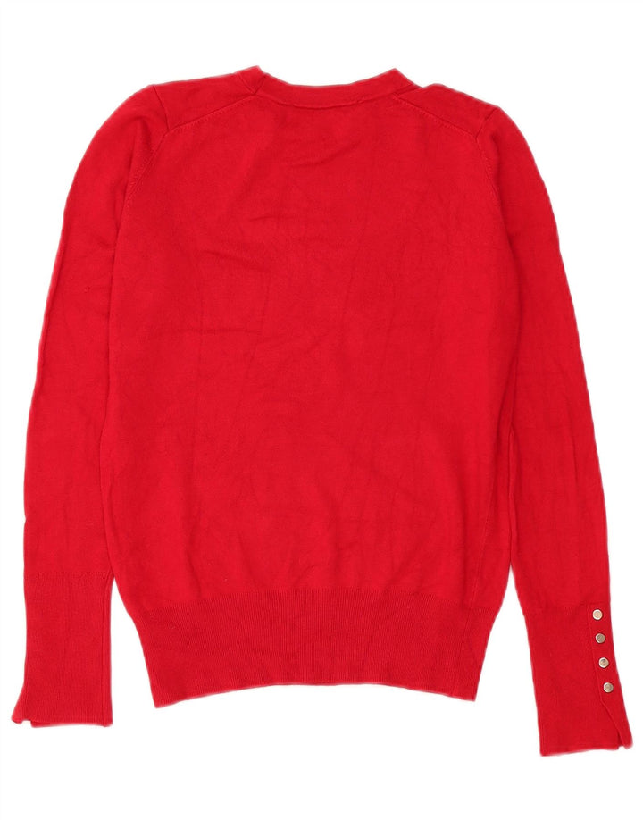 Zara Dame sweater med rund hals DK 10 Lille rød viskose