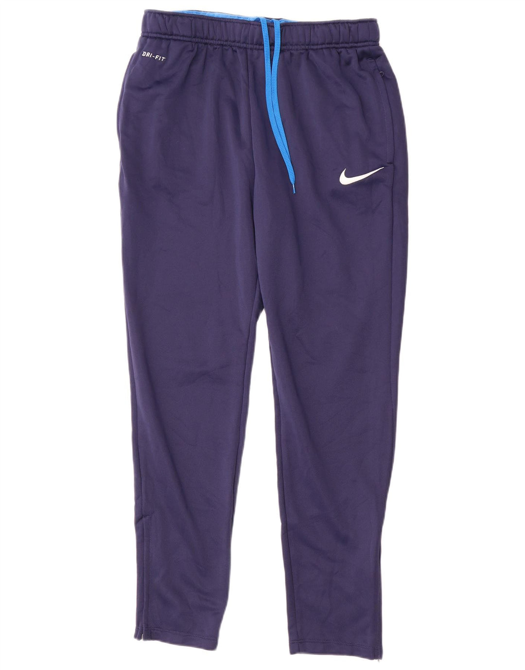 Nike Herre Dri Fit træningsdragt Bukser Large Navy Blue Polyester