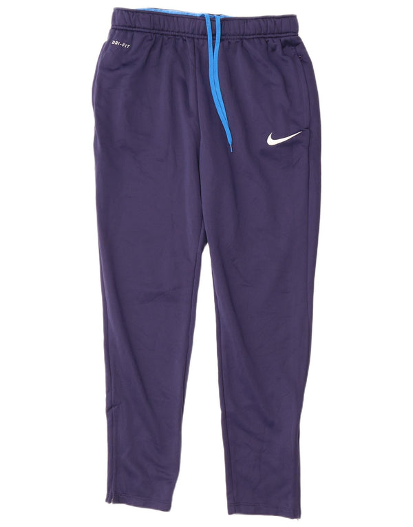 Nike Herre Dri Fit træningsdragt Bukser Large Navy Blue Polyester