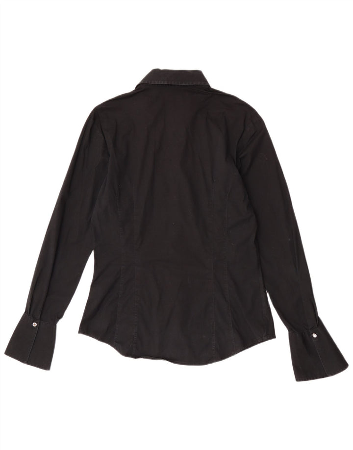 Tommy Hilfiger Dameskjorte US 12 Stor sort bomuld