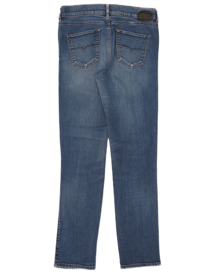 Diesel Dame Sandy Regular Slim Straight Jeans W28 L29 Blå Bomuld