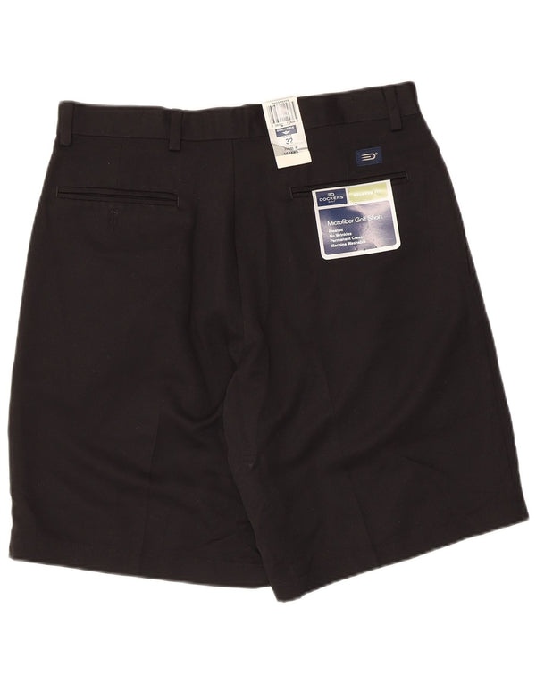 DOCKERS Herre-Pegged Chino Shorts W32 Medium Black Polyester