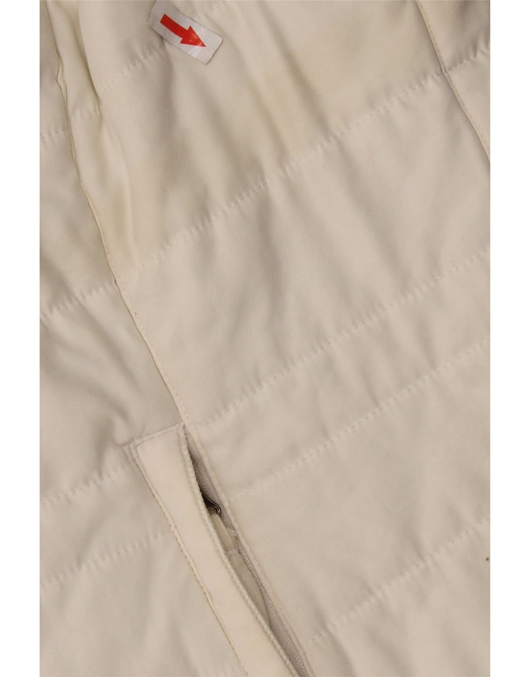 WEIRD FISH Womens Polstret Gilet UK 14 Large White Polyester