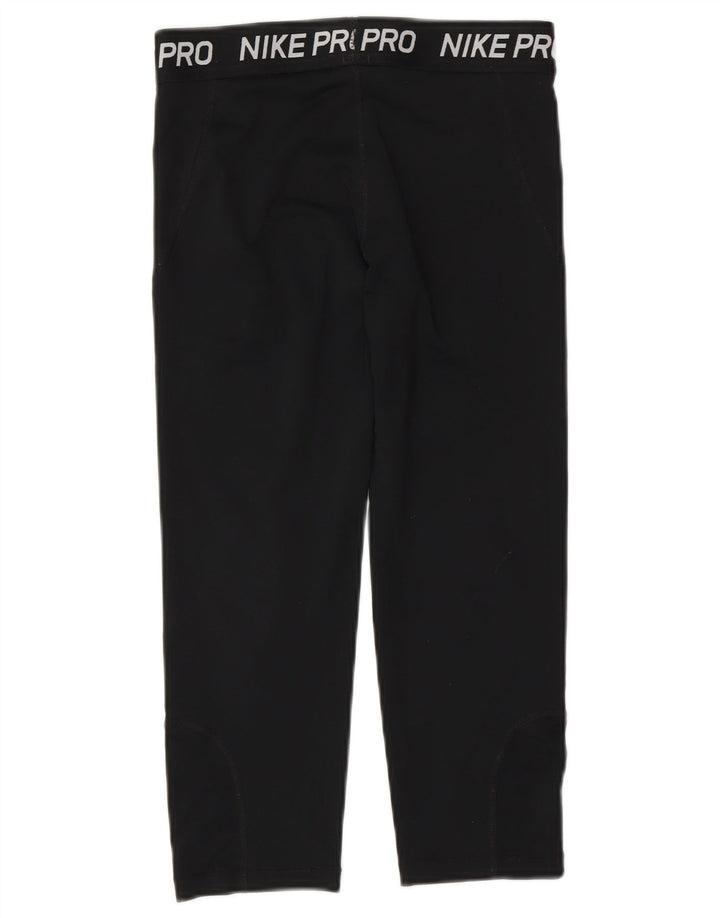 Nike piger Dri Fit grafiske leggings 12-13 år Large Sort