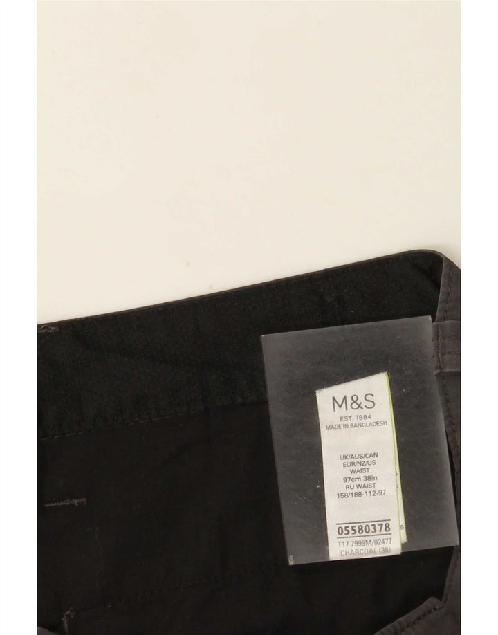 Marks & Spencer Herre Cargo Shorts XL W38 Grå Bomuld