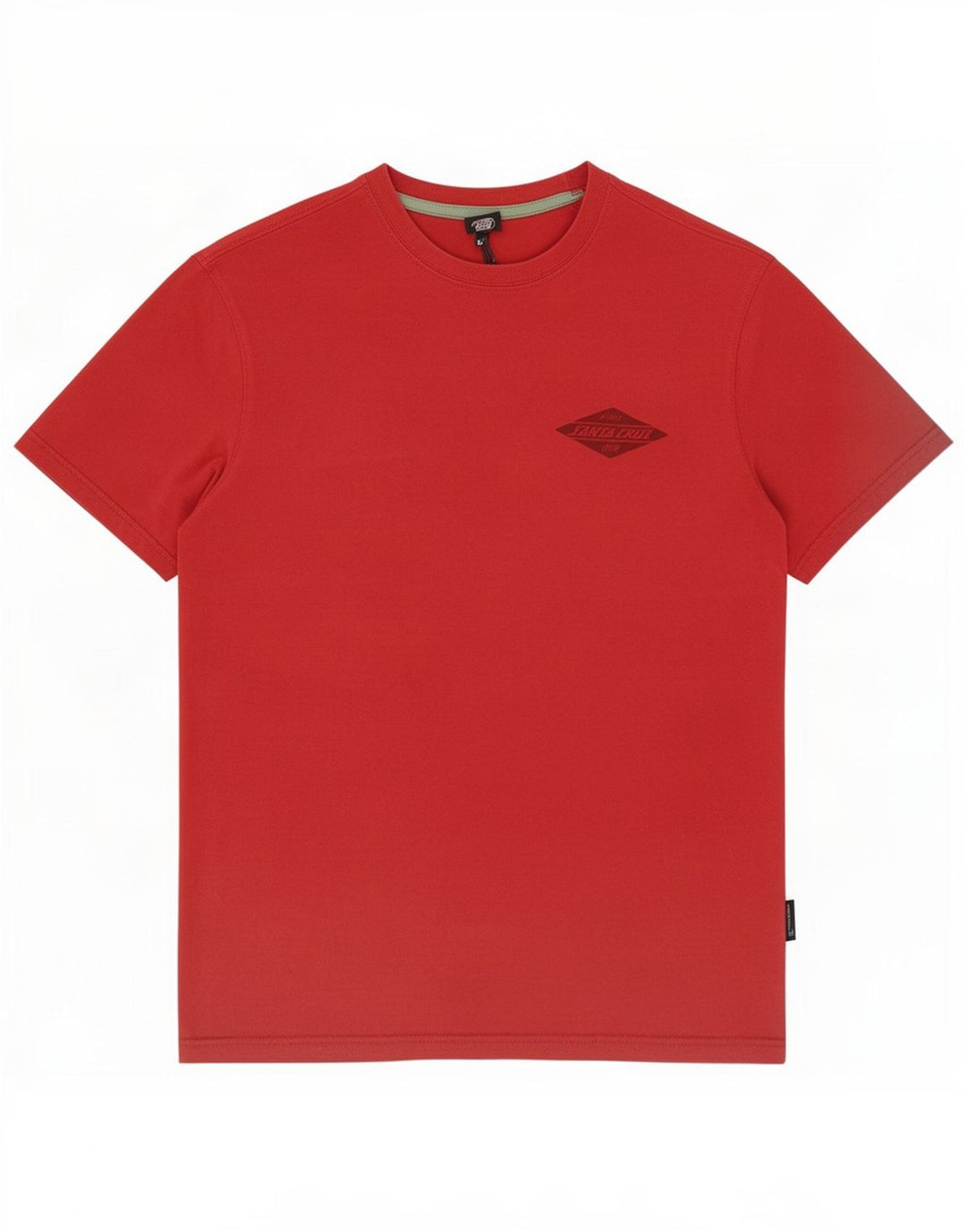 Santa Cruz Herre grafisk T-shirt Top Medium Rød Bomuld
