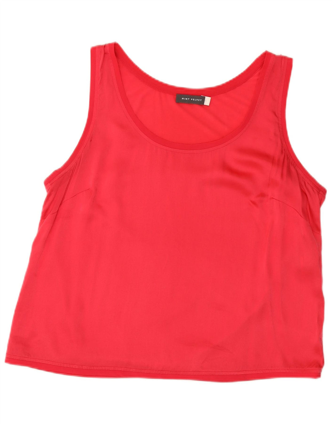 MINT VELVET Damevest Top UK 14 Large Pink Silk