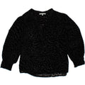 OLIVER BONAS Womens See Through 3/4 Sleeve Blouse Top UK 8 Small Black Vintage Oliver Bonas and Second-Hand Oliver Bonas from Messina Hembry 