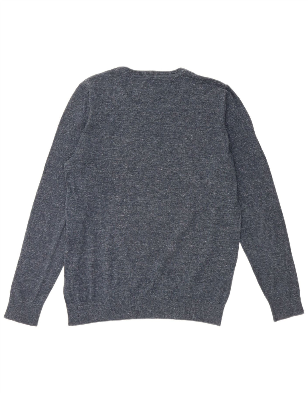 Tommy Hilfiger Herre Crew Neck Jumper Sweater XL Navy Blue Flecked Bomuld