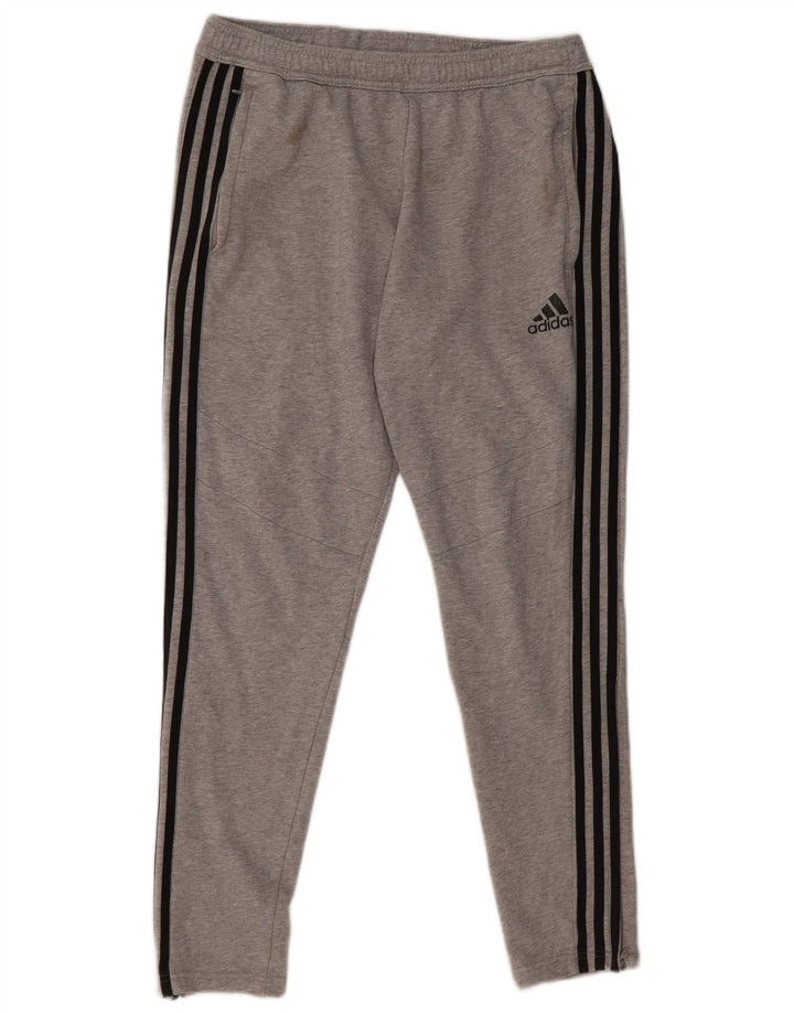 Adidas Træningsdragtsbukser til mænd mellemgrå bomuld