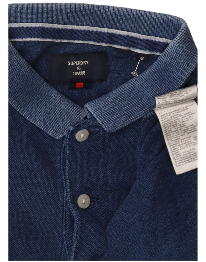 Superdry herre poloskjorte lille marineblå bomuld