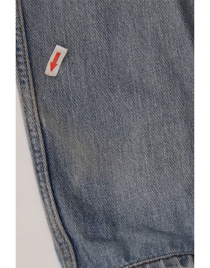 Levi's Herre 505 Distressed Straight Jeans W34 L28 Blå Bomuld