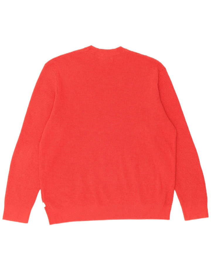 Marks & Spencer Herre sweater med rund hals 2XL rød polyester