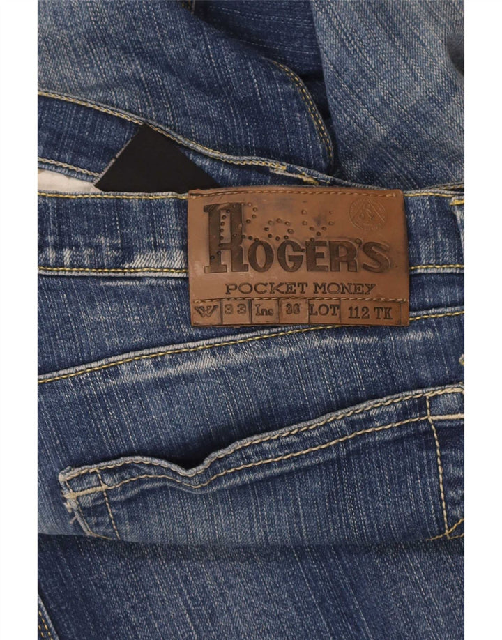 Roy Rogers Straight Jeans til mænd W33 L36 blå bomuld