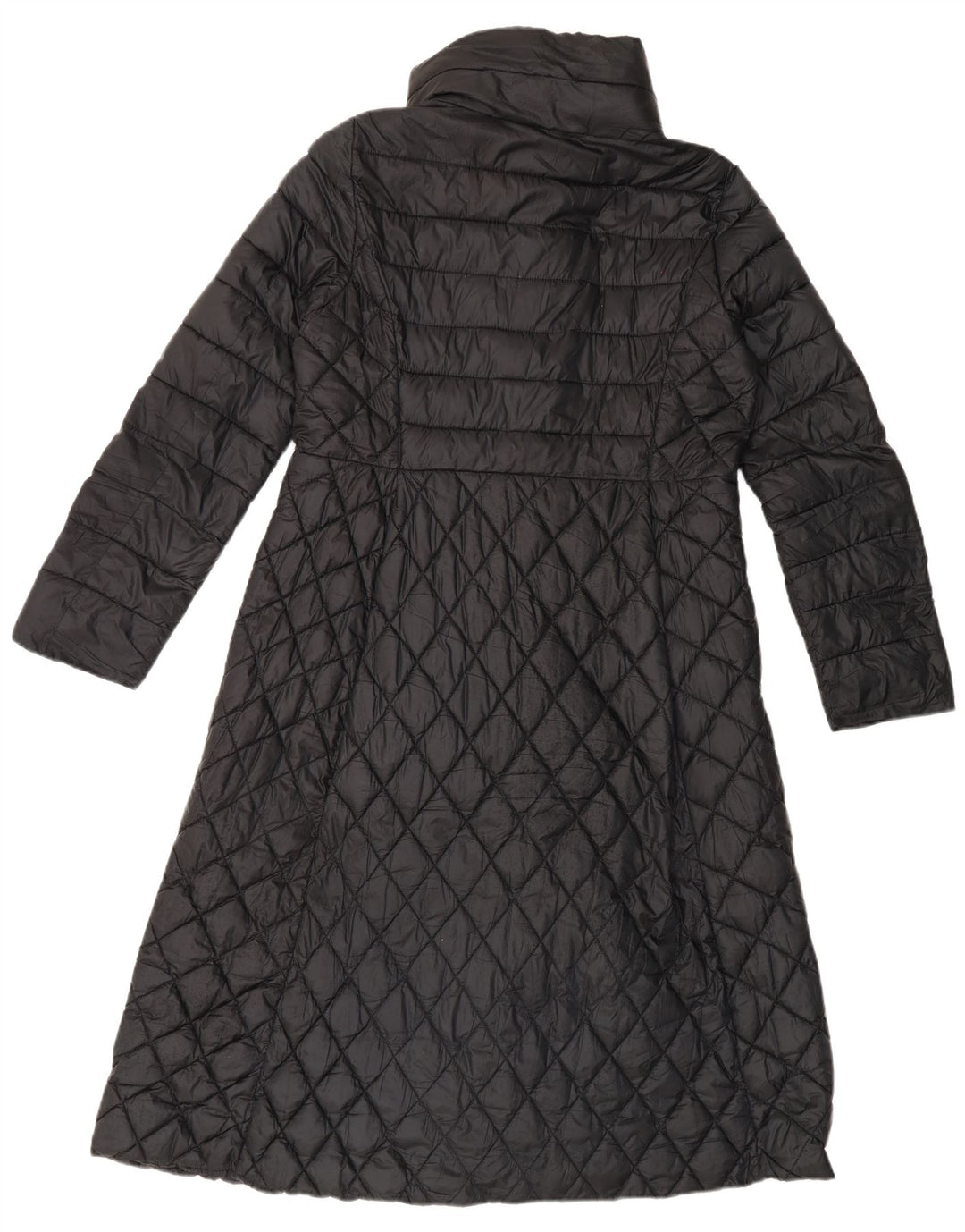 Intrend dobbeltradet polstret frakke til kvinder UK 16 Large Black Polyester