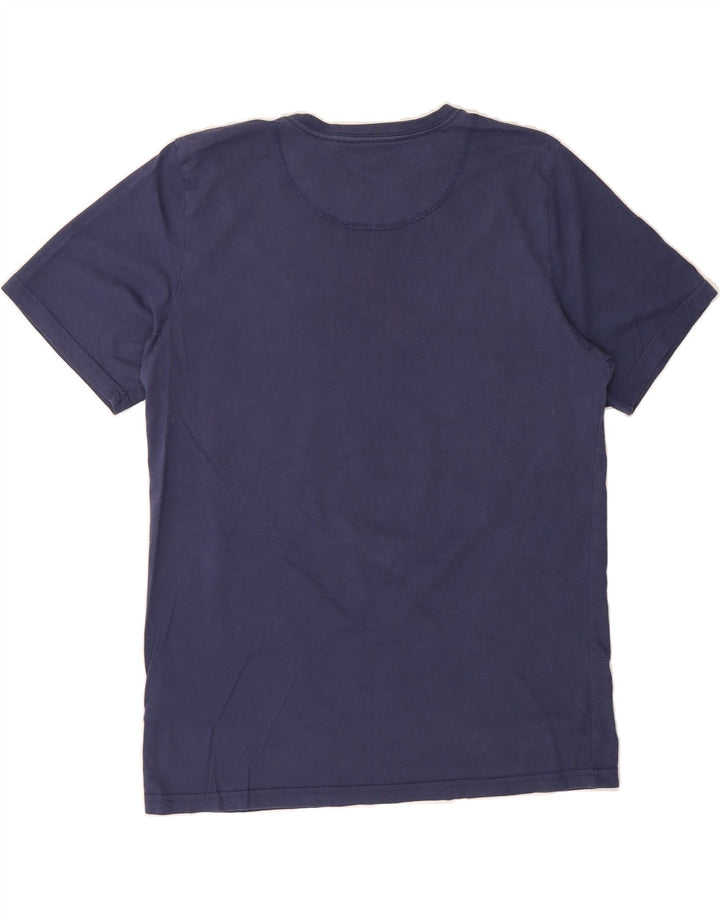 ELLESSE Mens Graphic T-Shirt Top Medium Navy Blue Cotton Vintage Ellesse and Second-Hand Ellesse from Messina Hembry 