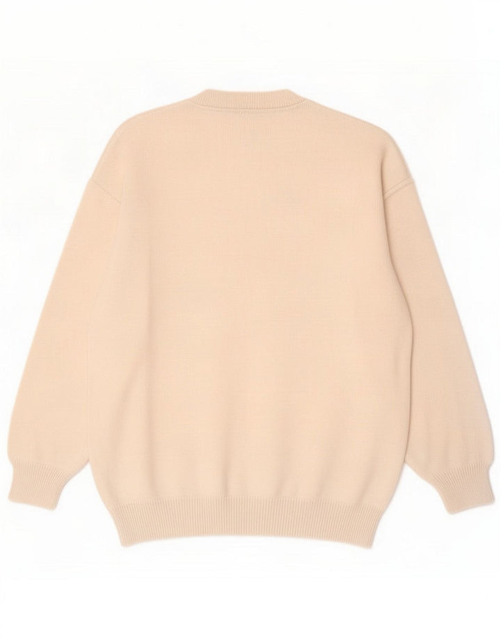 Hvide sejl Herre sweater med rund hals Medium Beige Geometrisk