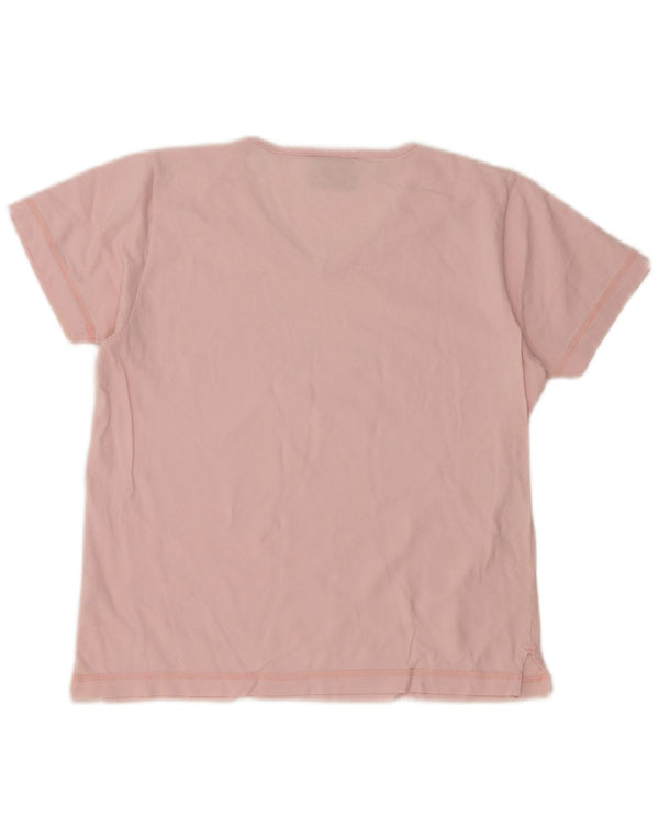 CHAMPION Dame Grafisk T-Shirt Top UK 10 Small Pink