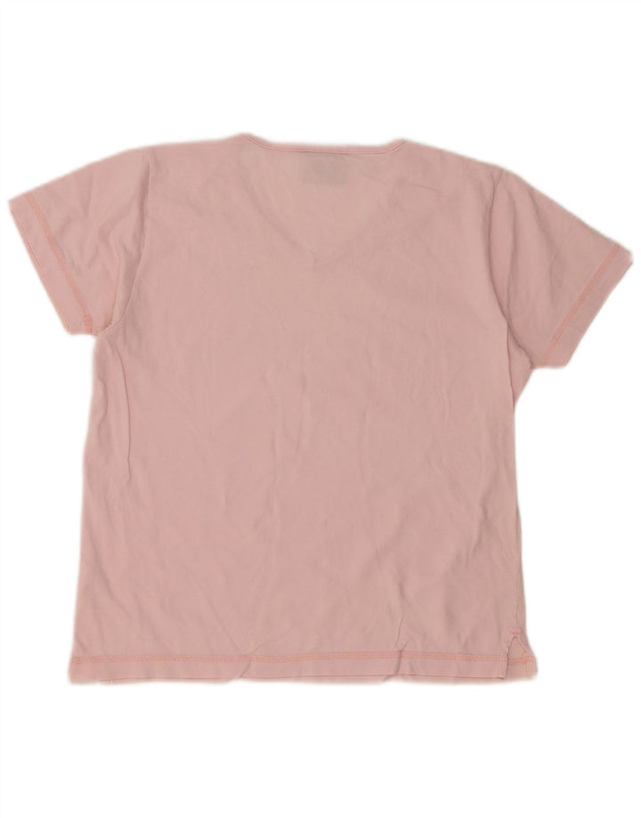 CHAMPION Dame Grafisk T-Shirt Top UK 10 Small Pink