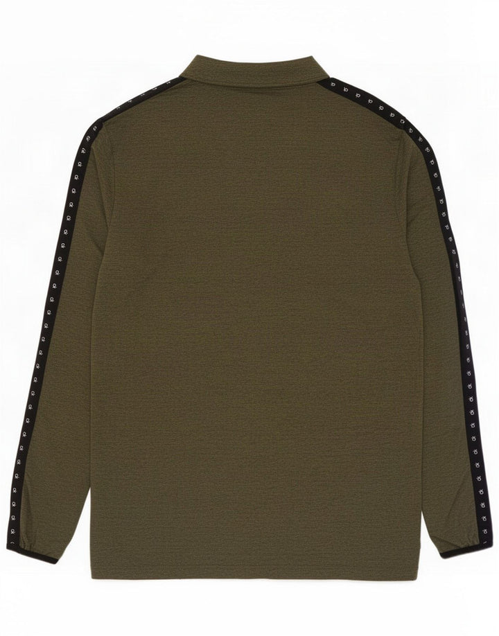 Calvin Klein Pullover med lynlås til mænd til mænd XL Khaki Flecked