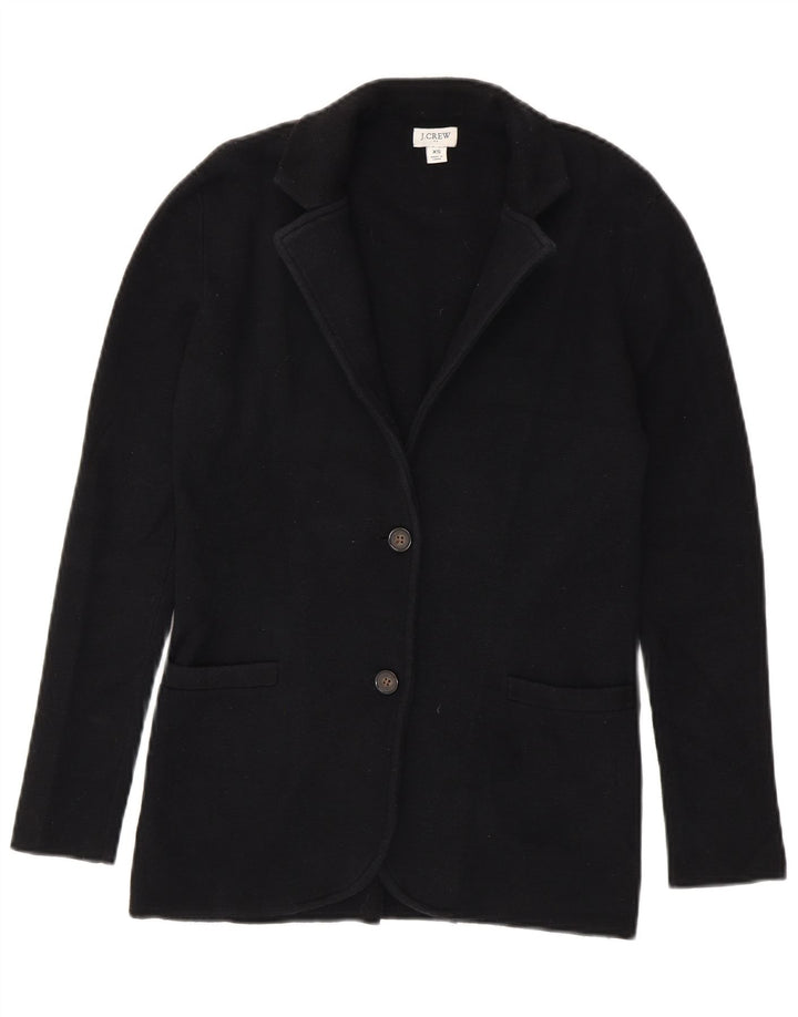 J. CREW Dame 2-knaps blazerjakke UK 6 XS Sort bomuld
