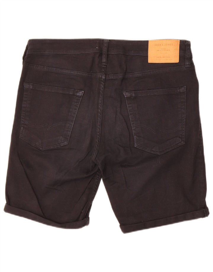 Jack & Jones Herre Regular Fit denimshorts Medium W32 Sort bomuld