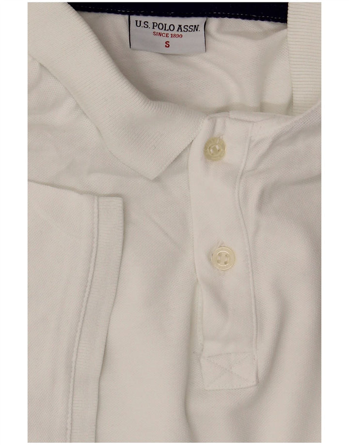 U.S. POLO ASSN. Mens Polo Shirt Small White Cotton