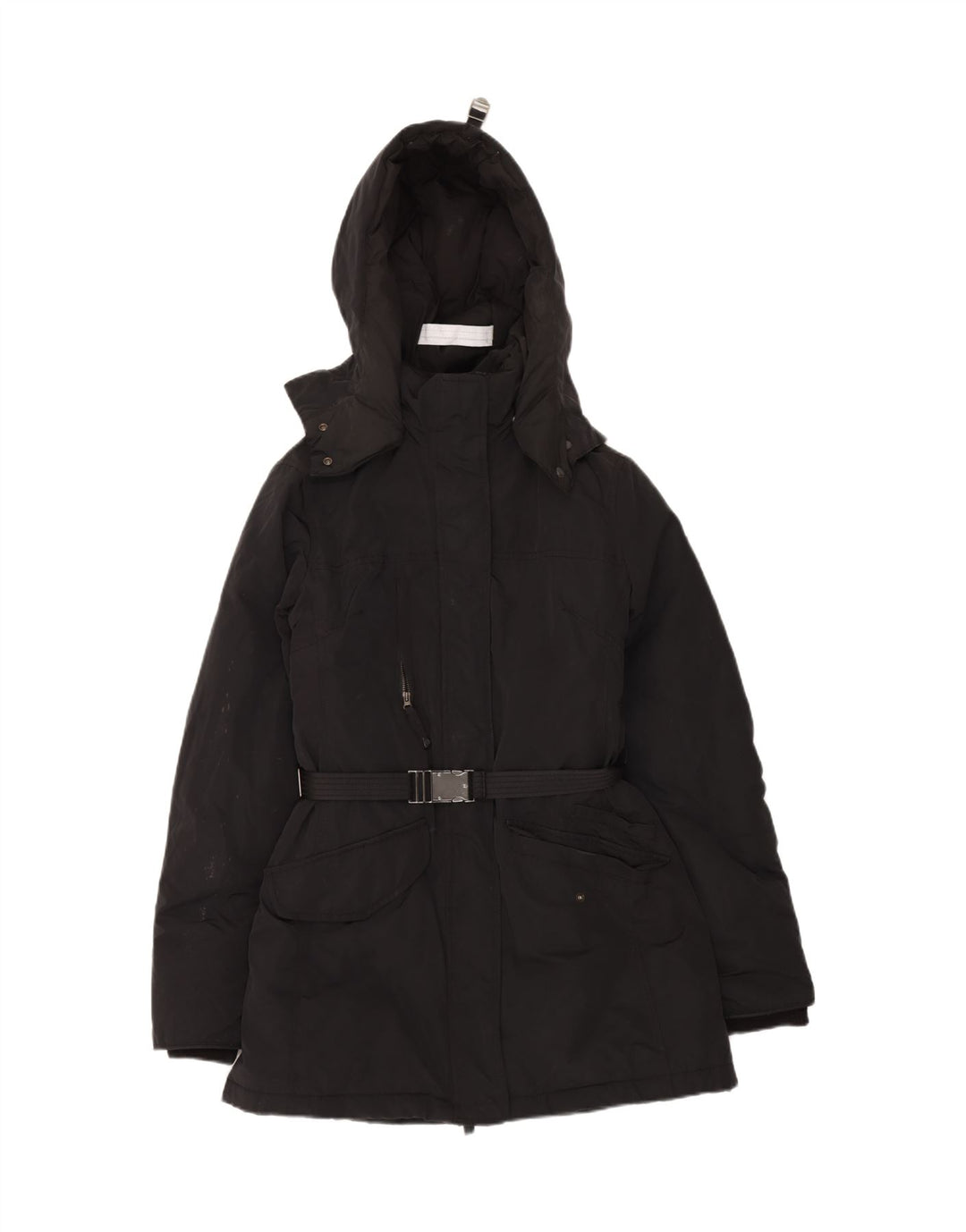 MURPHY & NYE Womens Sailmakers Windbreaker Jacket UK 14 Medium Black Vintage Murphy & Nye and Second-Hand Murphy & Nye from Messina Hembry 