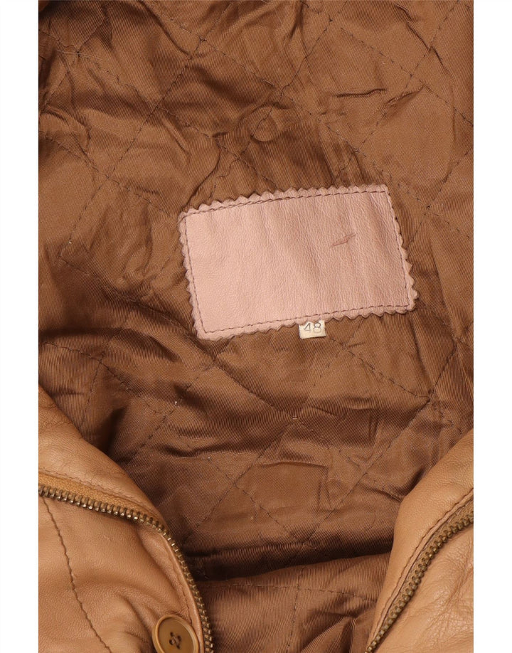 Vintage herre læderjakke IT 48 Medium Brun