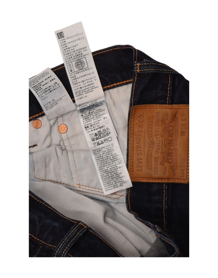 LEVI'S Herre 510 Skinny Jeans W33 L28 Marineblå Bomuld