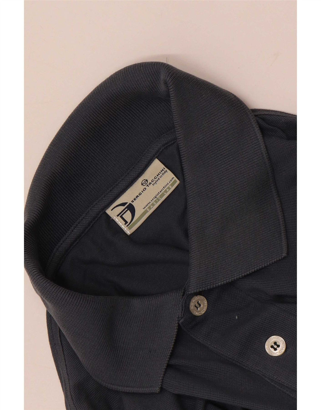 Sergio Tacchini Herre Polo Shirt Large Navy Blue