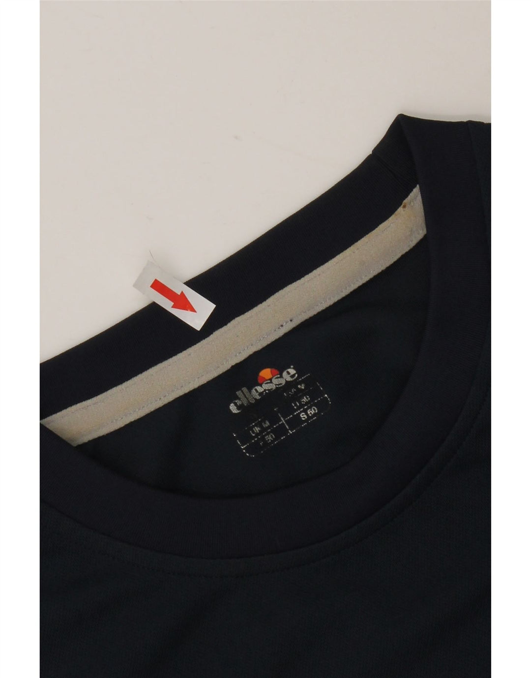 ELLESSE Herre grafisk T-shirt Top Medium Marineblå Polyester