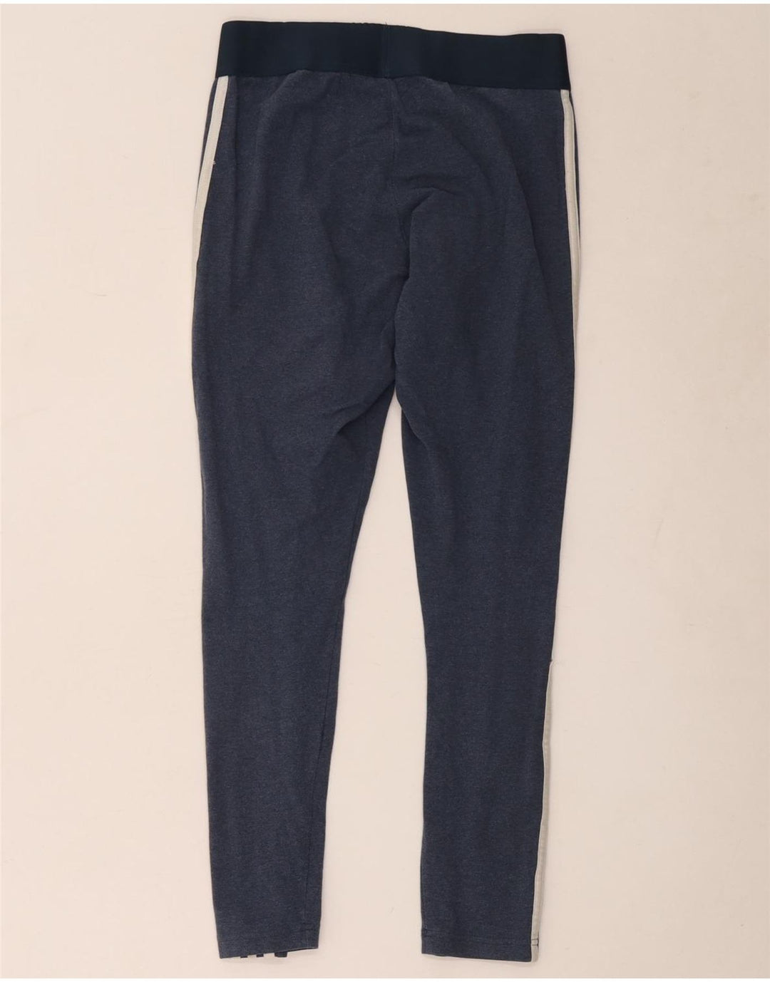 Adidas Dame Leggings UK 12/14 Medium Navy Blue Bomuld