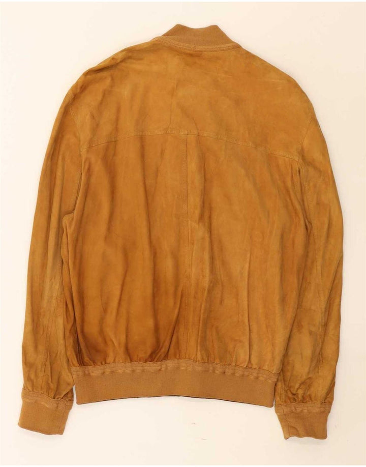 Vintage herre vendbar ruskindsjakke UK 38 Medium Brown Colourblock
