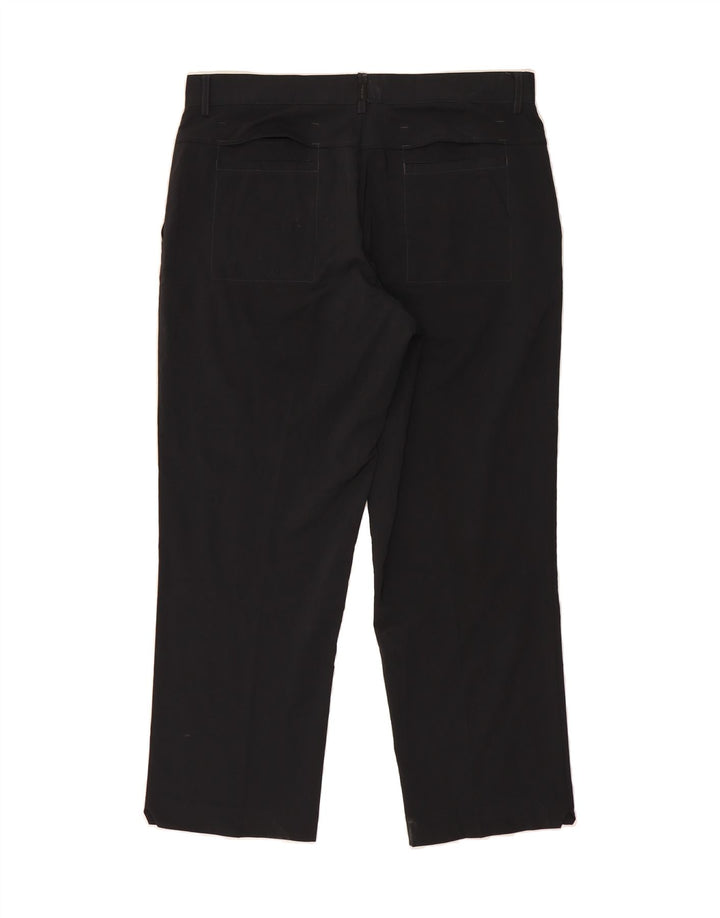 IZOD Mens Straight Chino Trousers W36 L30 Black Polyester Vintage Izod and Second-Hand Izod from Messina Hembry 