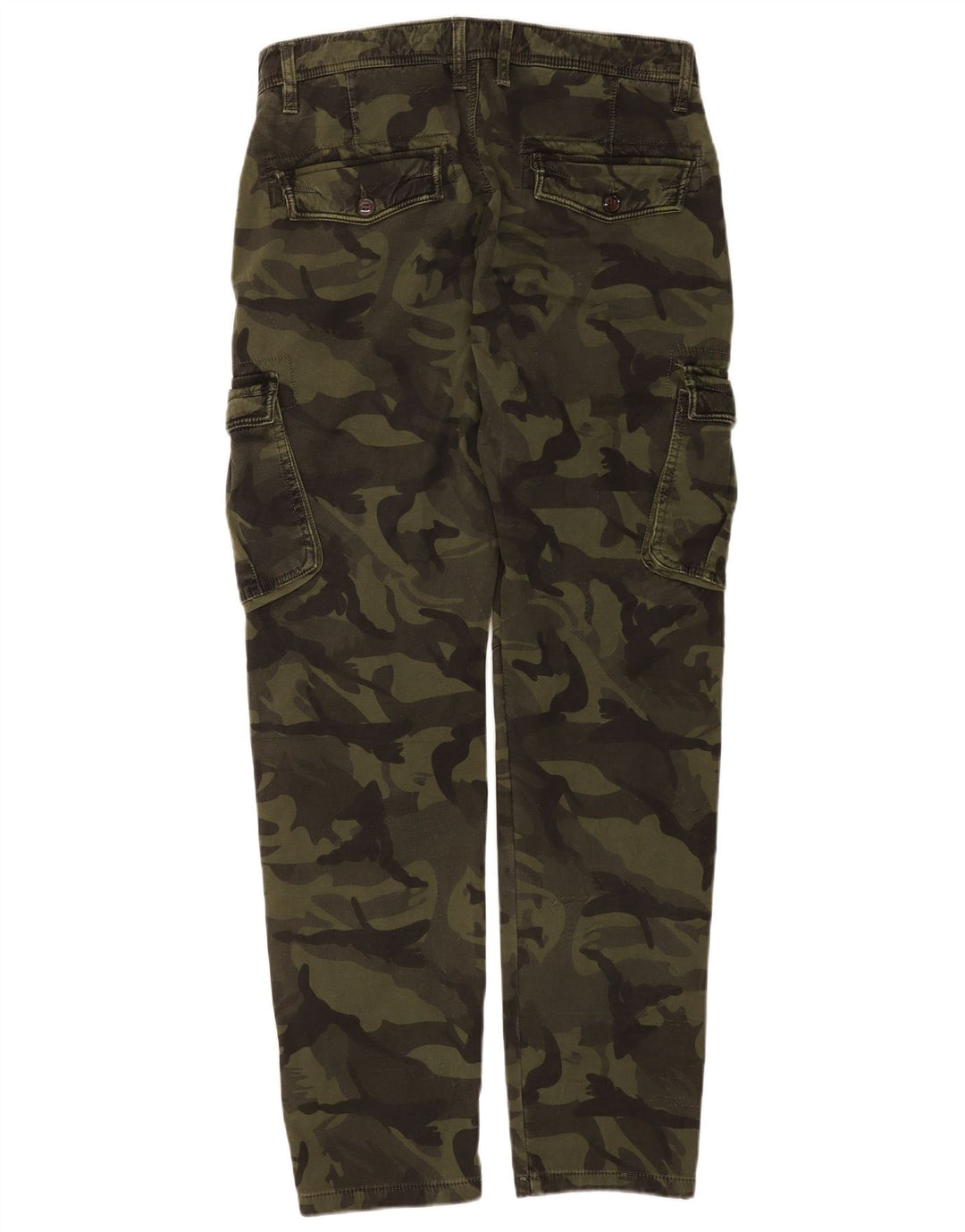 Forex Herre Slim Cargo Bukser W32 L32 Khaki Camouflage