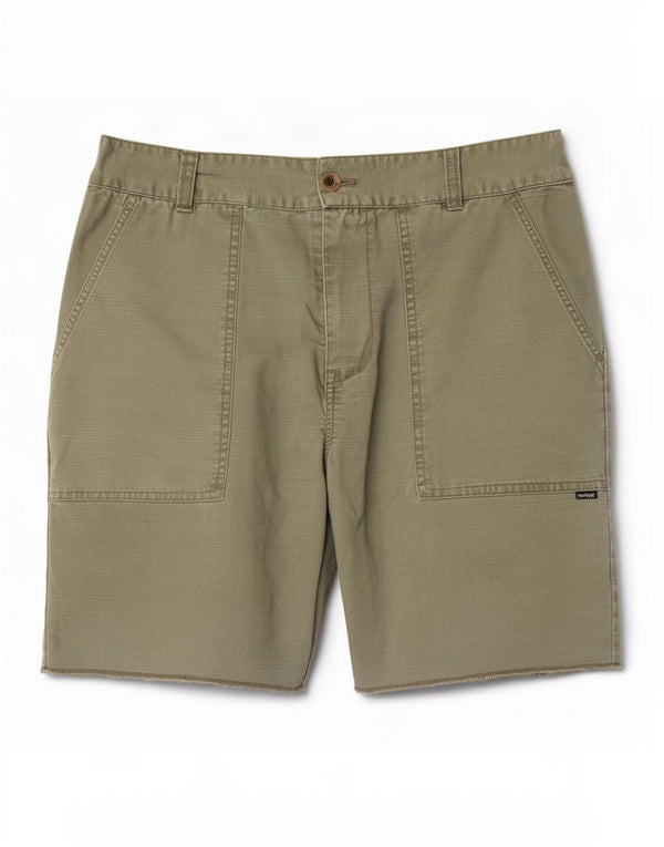 Hurley Herre Chino Shorts W34 Stor grøn bomuld