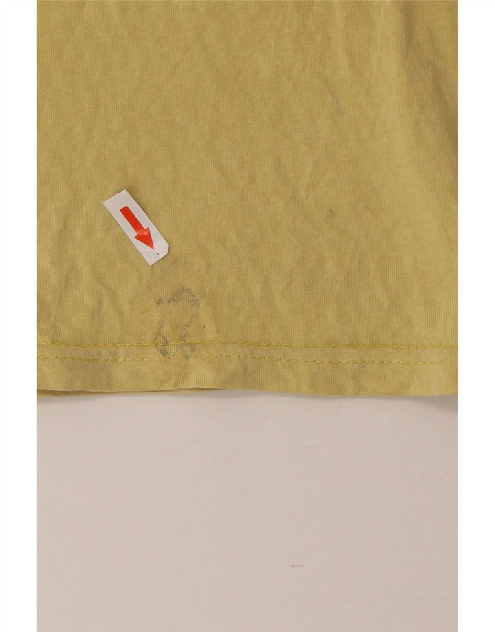 Volcom Herre Grafisk T-Shirt Top Medium Gul Bomuld