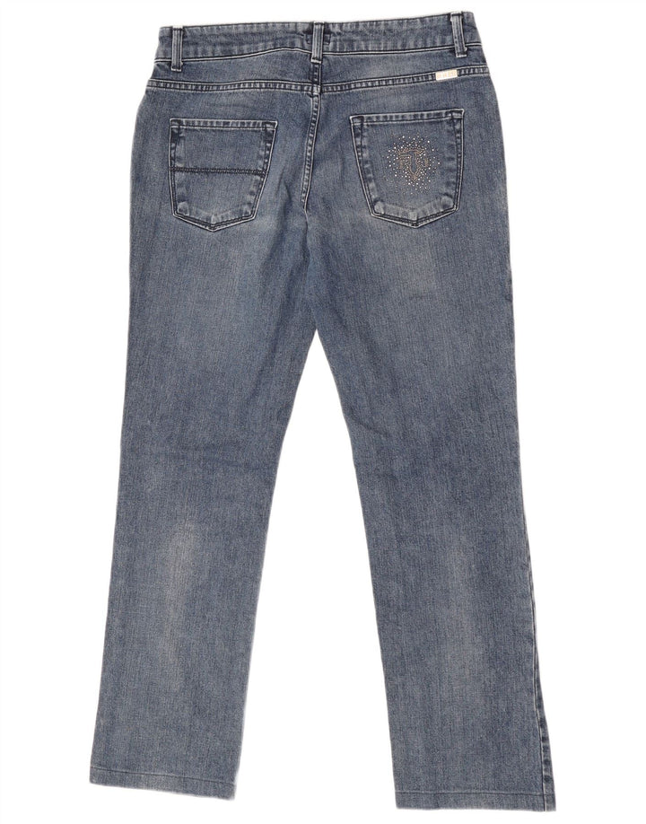 Trussardi lige jeans til kvinder W29 L29 blå bomuld