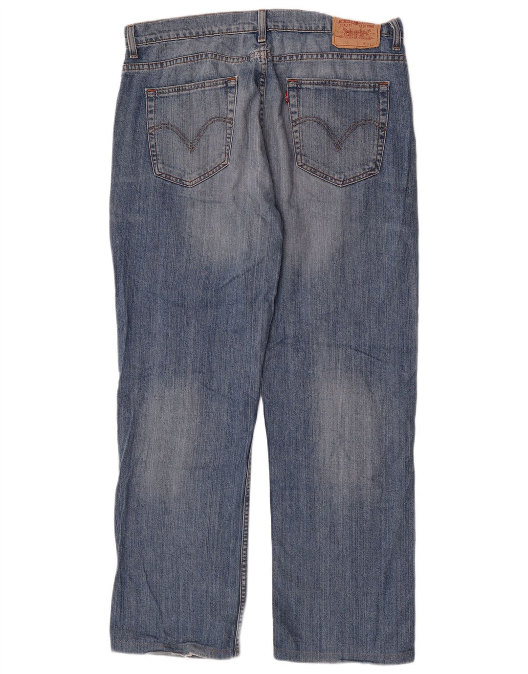 Levi's Herre 752 Straight Jeans W36 L31 Blå Bomuld