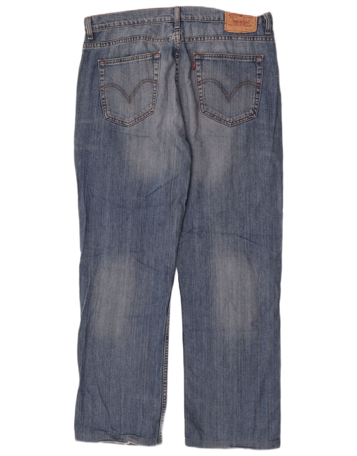 Levi's Herre 752 Straight Jeans W36 L31 Blå Bomuld