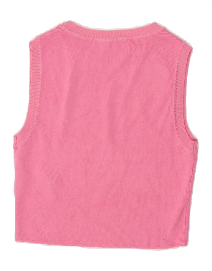 ZARA Girls Vest Tank Top 5-6 Years Medium Pink Viscose Vintage Zara and Second-Hand Zara from Messina Hembry 