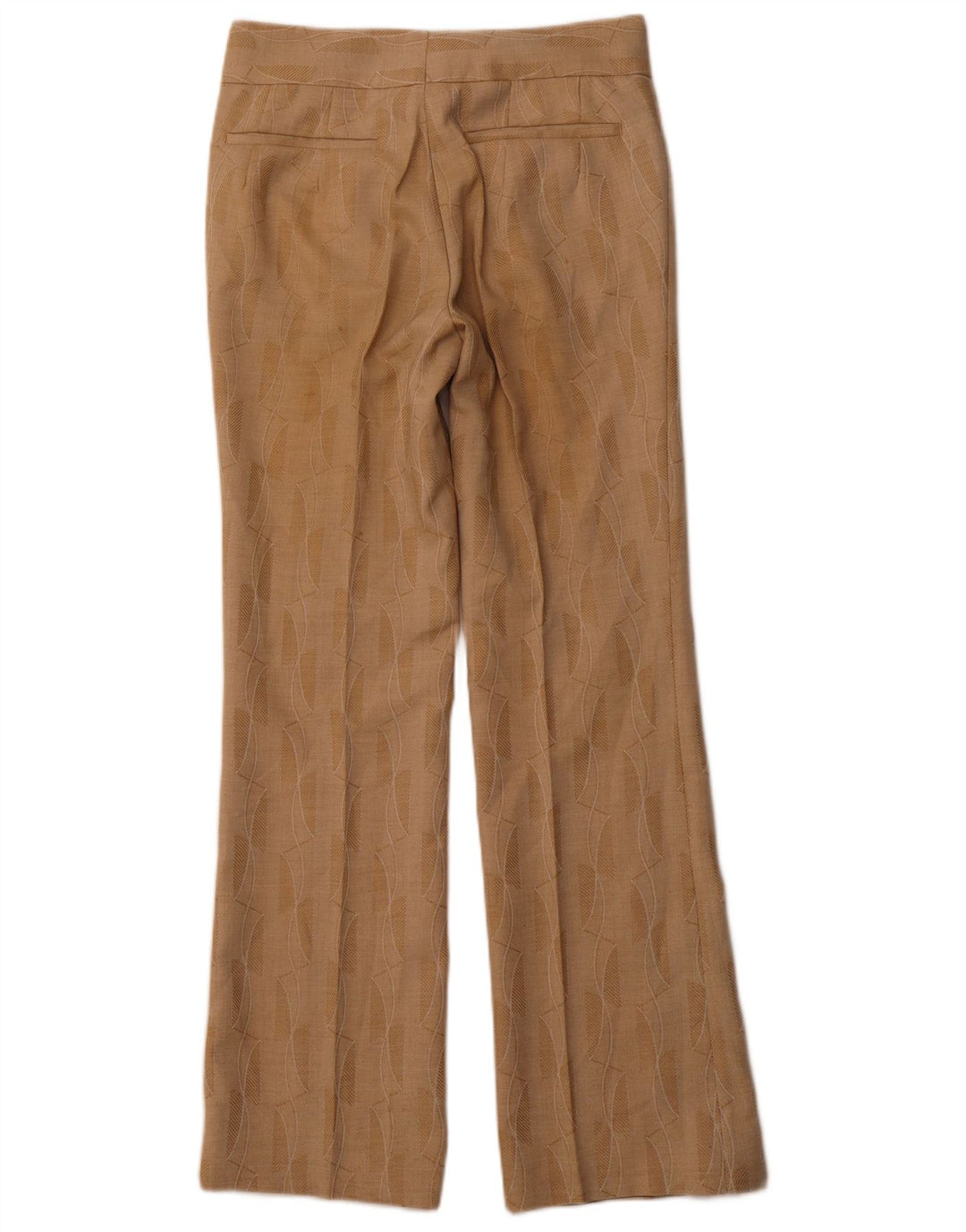 TREVIRA kvinders abstrakt mønster Bootcut jakkesætbukser W30 L31 Brun