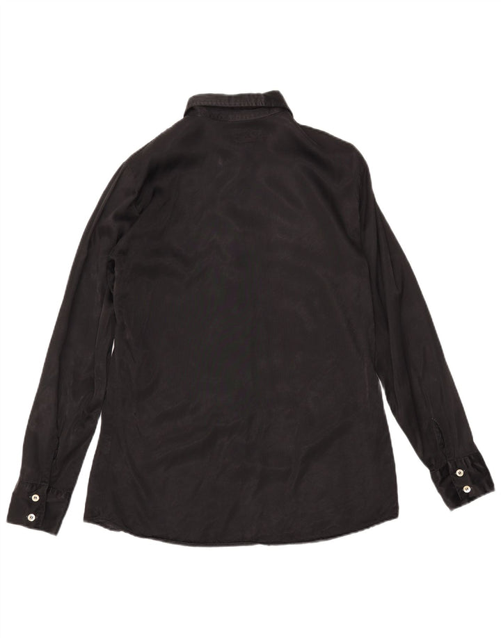 REPLAY Dameskjorte UK 14 Medium Black Viscose