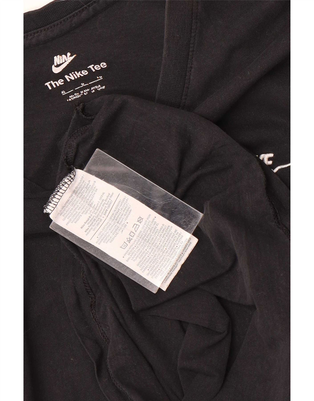 Nike T-shirt top til mænd XL sort bomuld