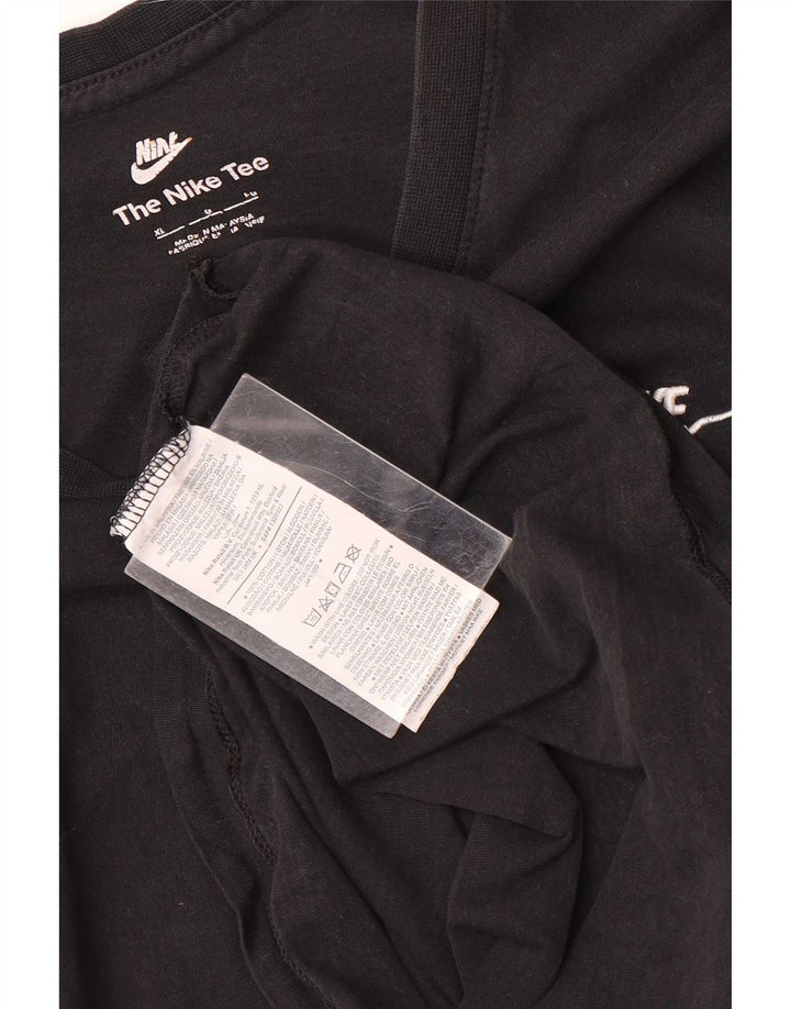 Nike T-shirt top til mænd XL sort bomuld