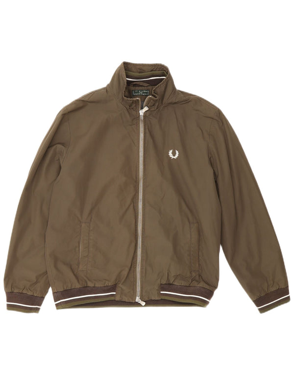 Fred Perry Boys Bomber Jacket 9-10 år Khaki Cotton