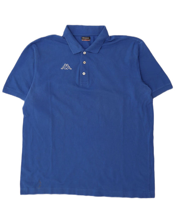 Kappa herre poloshirt 3XL blå bomuld